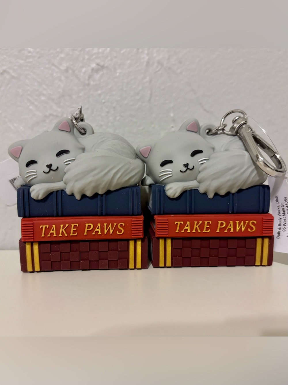 Bath & Body Works Book Cat Kitten Pocketbac Sanitizer Holders